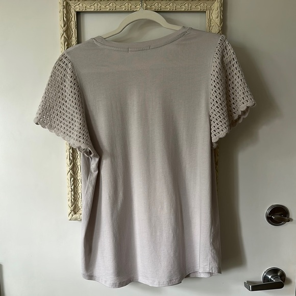 C&C CALIFORNIA | Light Gray Short Sleeve Top - Picture 7 of 10